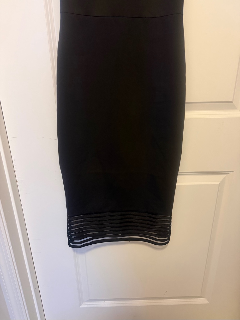 Ted Baker Black Sleeveless Lucette Dress with Mesh Stripe Insets. $248 retail - Picture 4 of 7